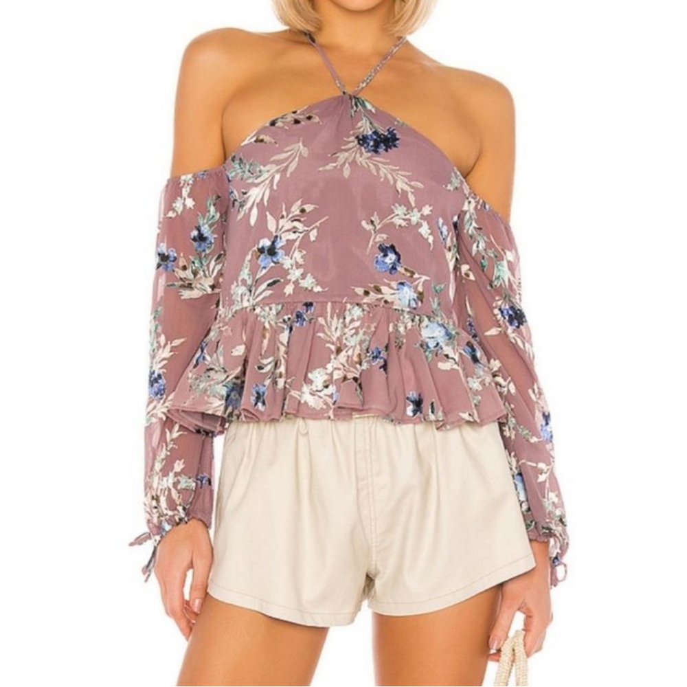 NWT Tularosa Syrah Blouse in Mauve Floral